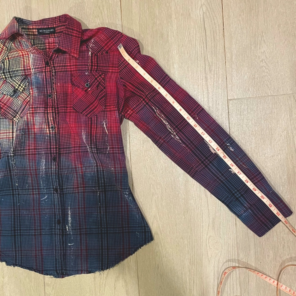 Metropark Distressed dyed button down - Picture 4 of 4